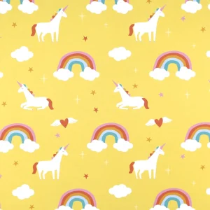 Inpakpapier Eenhoorn + Regenboog