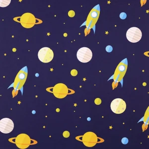 Inpakpapier Planeet + Raket